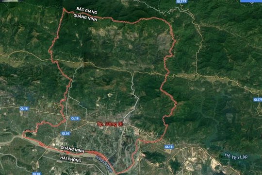 Khu đô thị phường Bắc Sơn được nghiên cứu quy hoạch tại TP Uông Bí, tỉnh Quảng Ninh.