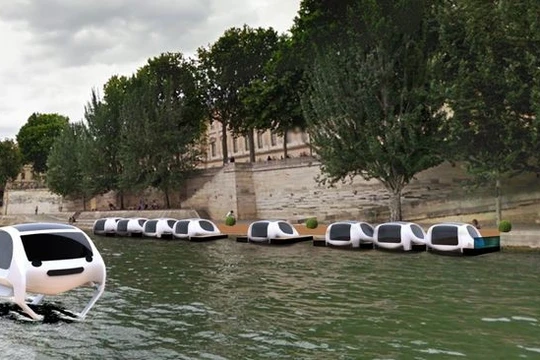 Dự án taxi chạy trên mặt nước Sea Bubbles đang thử nghiệm.
