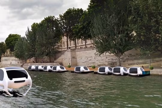 Dự án taxi chạy trên mặt nước Sea Bubbles đang thử nghiệm.