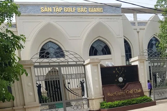 Sân tập golf Bắc Giang/ Ảnh: Dân trí