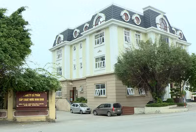 Trụ sở Công ty cổ phần cấp thoát nước Ninh Bình/ Ảnh: nbtv.vn