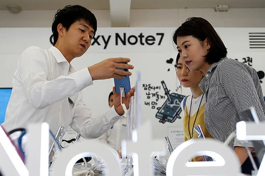 Nhiều nhà mạng tại Mỹ đã mất niềm tin vào Galaxy Note 7 của Samsung