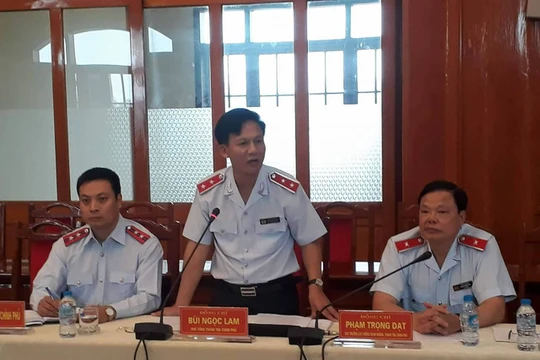 Ông Bùi Ngọc Lam, Phó Tổng Thanh tra Chính phủ chủ trì buổi công bố kết luận - Ảnh: Dân trí