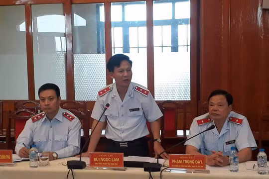 Ông Bùi Ngọc Lam, Phó Tổng Thanh tra Chính phủ chủ trì buổi công bố kết luận - Ảnh: Dân trí