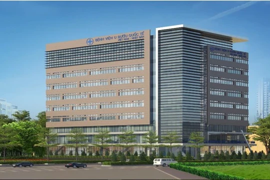 Phối cảnh của bệnh viện.