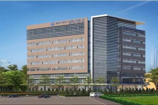 Phối cảnh của bệnh viện.