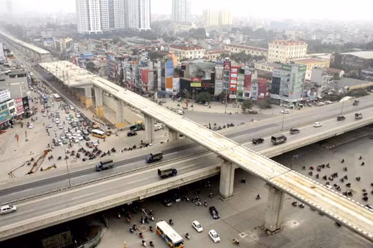 Nút giao Nguyễn Trãi - Nguyễn Xiển - Khuất Duy Tiến - Ảnh: Dân trí.