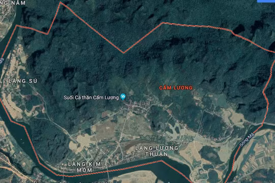 Khu vực nghiên cứu quy hoạch tại xã Cẩm Lương, huyện Cẩm Thủy, tỉnh Thanh Hóa