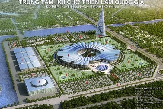 Phối cảnh Trung tâm hội chợ triển lãm Quốc gia.