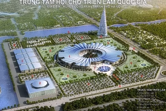 Phối cảnh Trung tâm hội chợ triển lãm Quốc gia.