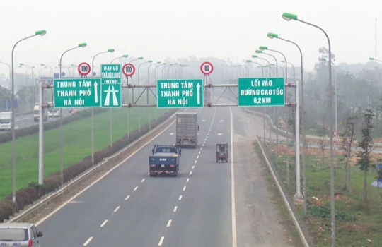 Nút giao giữa Vành đai 3,5 với Đại lộ Thăng Long thuộc địa phận quận Nam Từ Liêm, huyện Hoài Đức. Ảnh minh họa: Hanoi.gov.vn