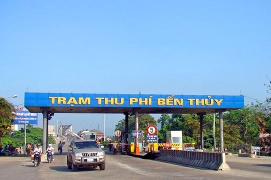 Trạm thu phí cầu Bến Thủy sẽ giảm 50% mức phí từ ngày 15/4. (Ảnh: Cienco 4)