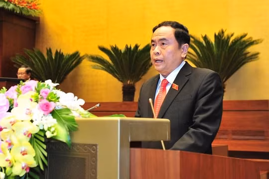 Chủ tịch Ủy ban Trung ương MTTQ Việt Nam Trần Thanh Mẫn - Ảnh: Hải Nguyễn/Lao động