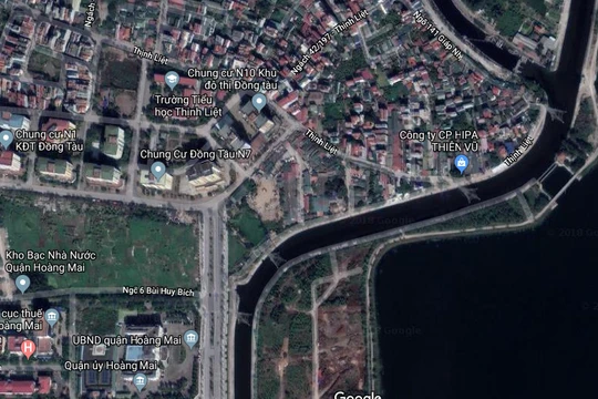 Tuyến đường nối tiếp đường phía Đông khu hành chính quận Hoàng Mai đến đường Tam Trinh.