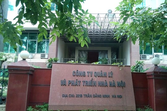 Trụ sở Công ty Quản lý và Phát triển Nhà Hà Nội. Ảnh: Tiền Phong