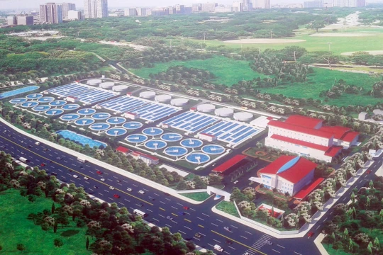 Dự án nhà máy xử lý nước thải với công suất 270 nghìn m3/ngày đêm.