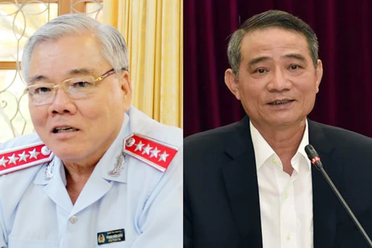 Tổng Thanh tra Chính phủ Phan Văn Sáu và Bộ trưởng GTVT Trương Quang Nghĩa.