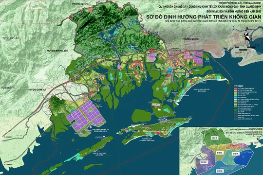 Định hướng phát triển không gian Khu kinh tế cửa khẩu Móng Cái, Quảng Ninh.