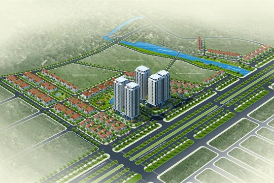 Khu đô thị mới CEO Mê Linh rộng 20,3ha đất được đầu tư xây dựng biệt thự, nhà vườn, nhà liền kề, nhà hỗn hợp - Ảnh: CEO Group.