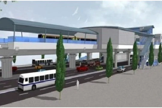 Phối cảnh nhà ga tuyến metro số 5 giai đoạn 2