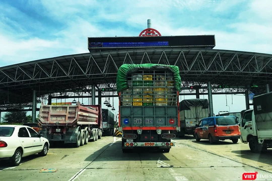 Không dừng thu phí BOT Pháp Vân - Cầu Giẽ từ ngày 10/6. Ảnh Thanh Hiếu