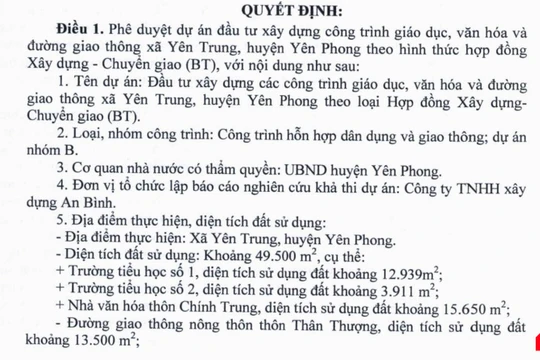 Trích văn bản của Bắc Ninh.