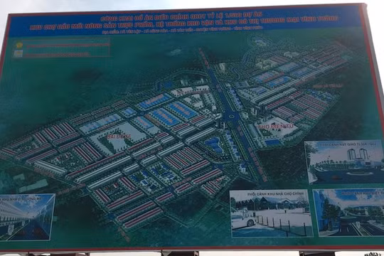 Dự án Khu chợ đầu mối nông sản thực phẩm, hệ thống kho vận và khu đô thị Thương mại Vĩnh Tường có quy mô diện tích lập quy hoạch hơn 186ha, nằm trên địa phận 3 xã: Tân Tiến, Lũng Hòa và Yên Lập. Ảnh: Vietnamnet