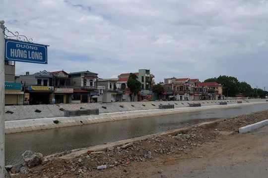 Dự án kiên cố hóa kênh Hưng Long, Nga Sơn, Thanh Hóa được đầu tư theo hình thức hợp đồng BT/ Ảnh: Dân trí