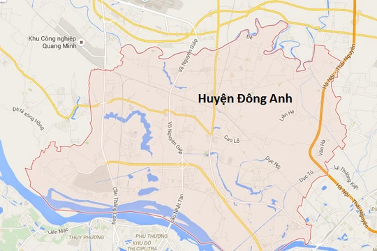 Tuyến đường sẽ chạy qua huyện Mê Linh và huyện Đông Anh