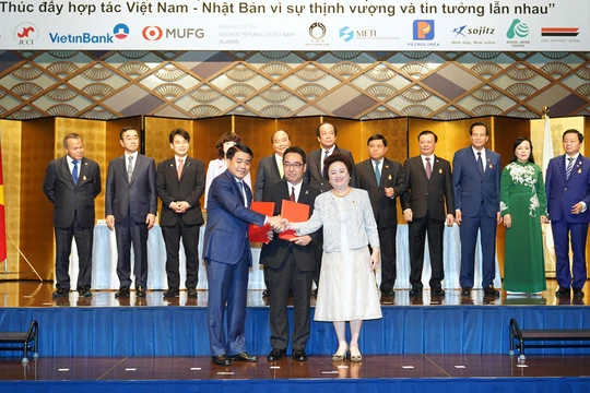Các doanh nghiệp Nhật Bản cam kết đầu tư 3,75 tỷ USD vào các dự án tại Hà Nội/ Ảnh: hanoi.gov.vn