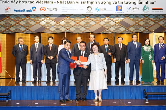 Các doanh nghiệp Nhật Bản cam kết đầu tư 3,75 tỷ USD vào các dự án tại Hà Nội/ Ảnh: hanoi.gov.vn