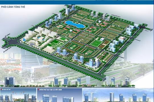 Phối cảnh dự án đối ứng "Khu đô thị mới thuộc Khu đô thị Nam thành phố Thanh Hóa".