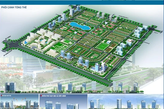 Phối cảnh dự án đối ứng "Khu đô thị mới thuộc Khu đô thị Nam thành phố Thanh Hóa".