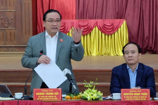 Bí thư Thành ủy Hoàng Trung Hải