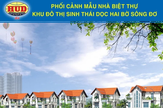 Theo cơ cấu chức năng sử dụng đất KĐTST dọc hai bờ sông Đơ sẽ có: đất biệt thự, đất liền kề, đất chung cư,.../ Ảnh: hud4.vn