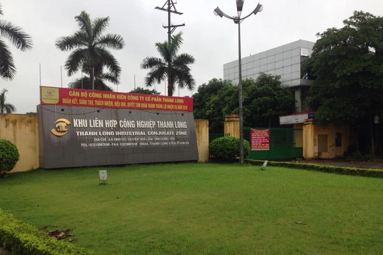  Công ty thép Thành Long, Chủ đầu tư Dư án Khu dịch vụ thương mại và nhà ở cho công nhân thuê/ Ảnh: hungyentv.vn