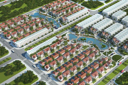 Phối cảnh Khu đô thị An Hưng, quy mô gần 30ha.