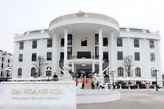 Khu Trung tâm tiệc cưới đã hoàn thiện và đưa vào sử dụng. Ảnh: Tiền Phong