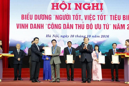 9 công dân thủ đô ưu tú được vinh danh