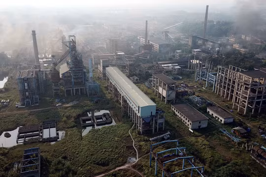 Toàn cảnh dự án mở rộng sản xuất giai đoạn 2 Công ty Gang thép Thái Nguyên/ Ảnh: Nam Trần