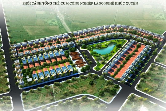 Phối cảnh cụm công nghiệp làng nghề Khúc Xuyên/ Ảnh: dabaco.com.vn