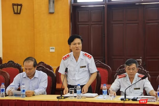 Ông Bùi Ngọc Lam, Phó Tổng Thanh tra Chính phủ đã chủ trì buổi công bố quyết định kiểm tra việc điều chỉnh giá điện/ Ảnh: Hoàng Linh