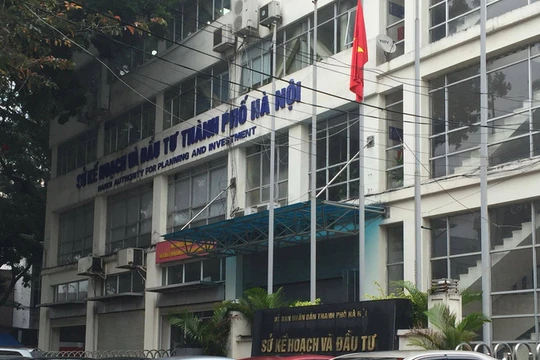 Trụ sở Sở Kế hoạch và Đầu tư Hà Nội - (Ảnh: VTV News).