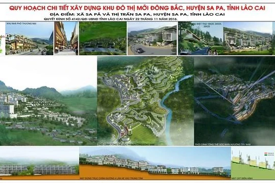 Khu đô thị mới Đông Bắc Sa Pa có quy mô 160ha, tổng mức đầu tư là 9.000 tỷ đồng.