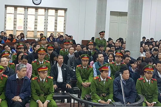 Phiên tòa xét xử Hà Văn Thắm và các bị cáo liên quan.