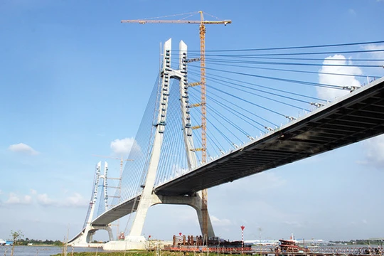 Cầu Vàm Cống/ Ảnh: Báo Giao thông