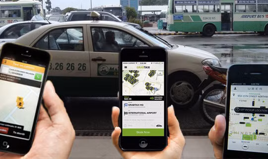 Gọi xe thông qua ứng dụng trên điện thoại thông minh đang nở rộ.