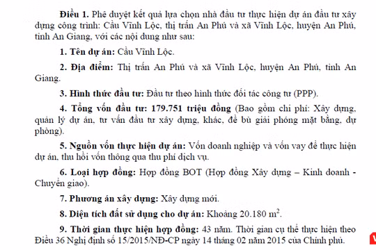 Tổng mức đầu tư cho dự án gần 80 tỷ đồng.