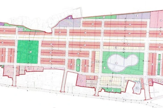 Bản đồ quy hoạch Dự án Khu dân cư mới phía Tây thị trấn Nam Sách.