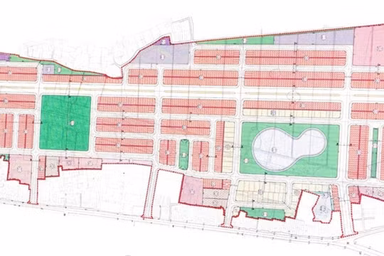 Bản đồ quy hoạch Dự án Khu dân cư mới phía Tây thị trấn Nam Sách.